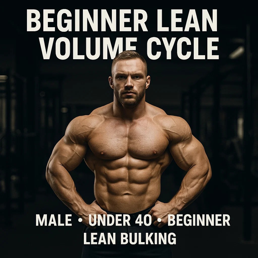 Ciclo de volumen magro para principiantes